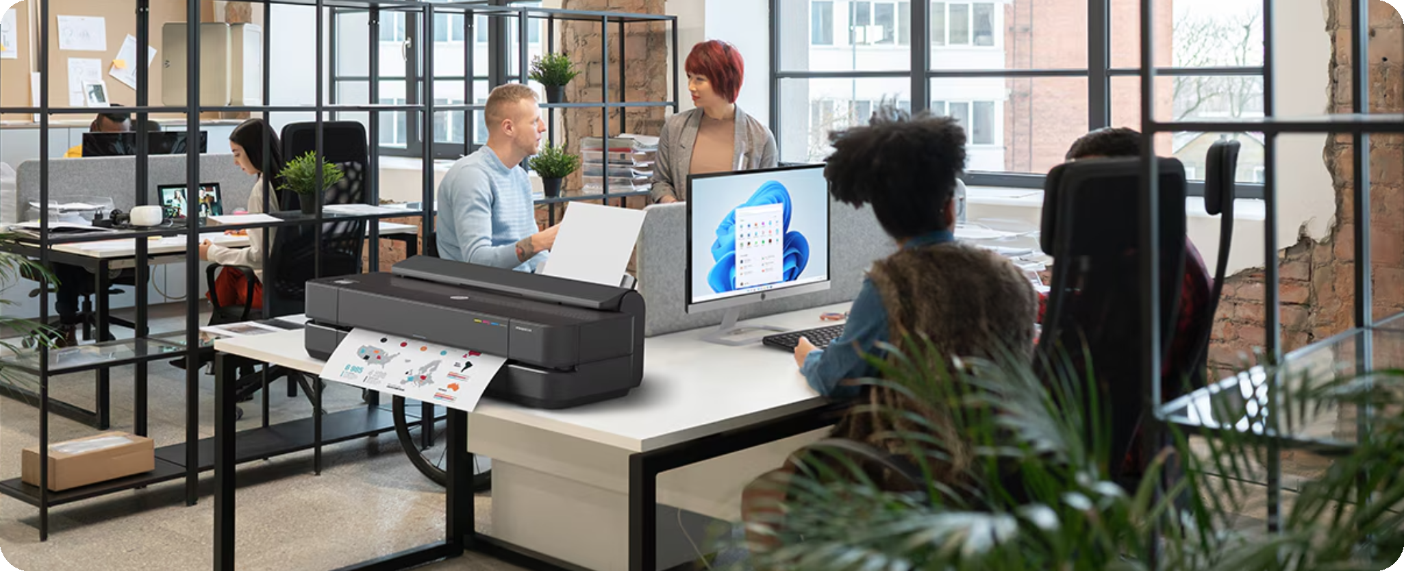HP DesignJet T230 office enviroment
