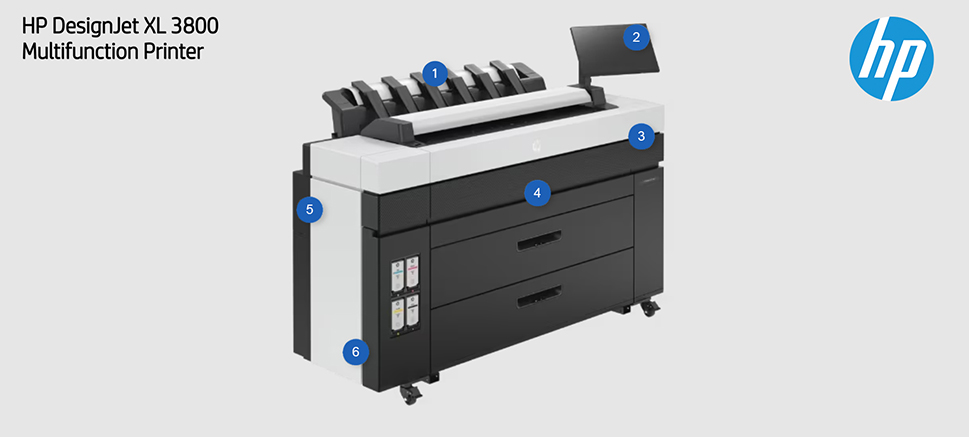 HP DesignJet XL 3800 MFP (7QR88A)