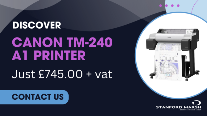 Canon TM-240 offer - Canon imagePROGRAF TM-240 A1 24" Printer
