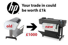 HP Trade In - Up to £1k back for your old wide-format printer