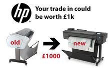 HP Trade In - Up to 1k back for your old wide-format printer