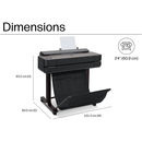 HP DesignJet T650 24" DIMENSIONS - HP DesignJet T630 & T650 24" A1 or 36" A0 Plotters (2025 Edition)
