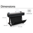 HP DesignJet T650 DIMENSIONS - HP DesignJet T630 & T650 24" A1 or 36" A0 Plotters (2025 Edition)