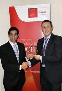 canon accredited partners Adrian Painter(left) - Stanford Marsh appointed Wide-format 'Accredited Partner' for Canon (UK) Ltd